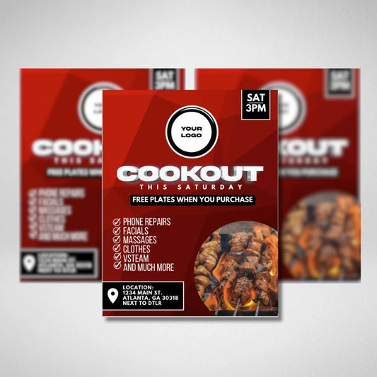 Red Cookout Template