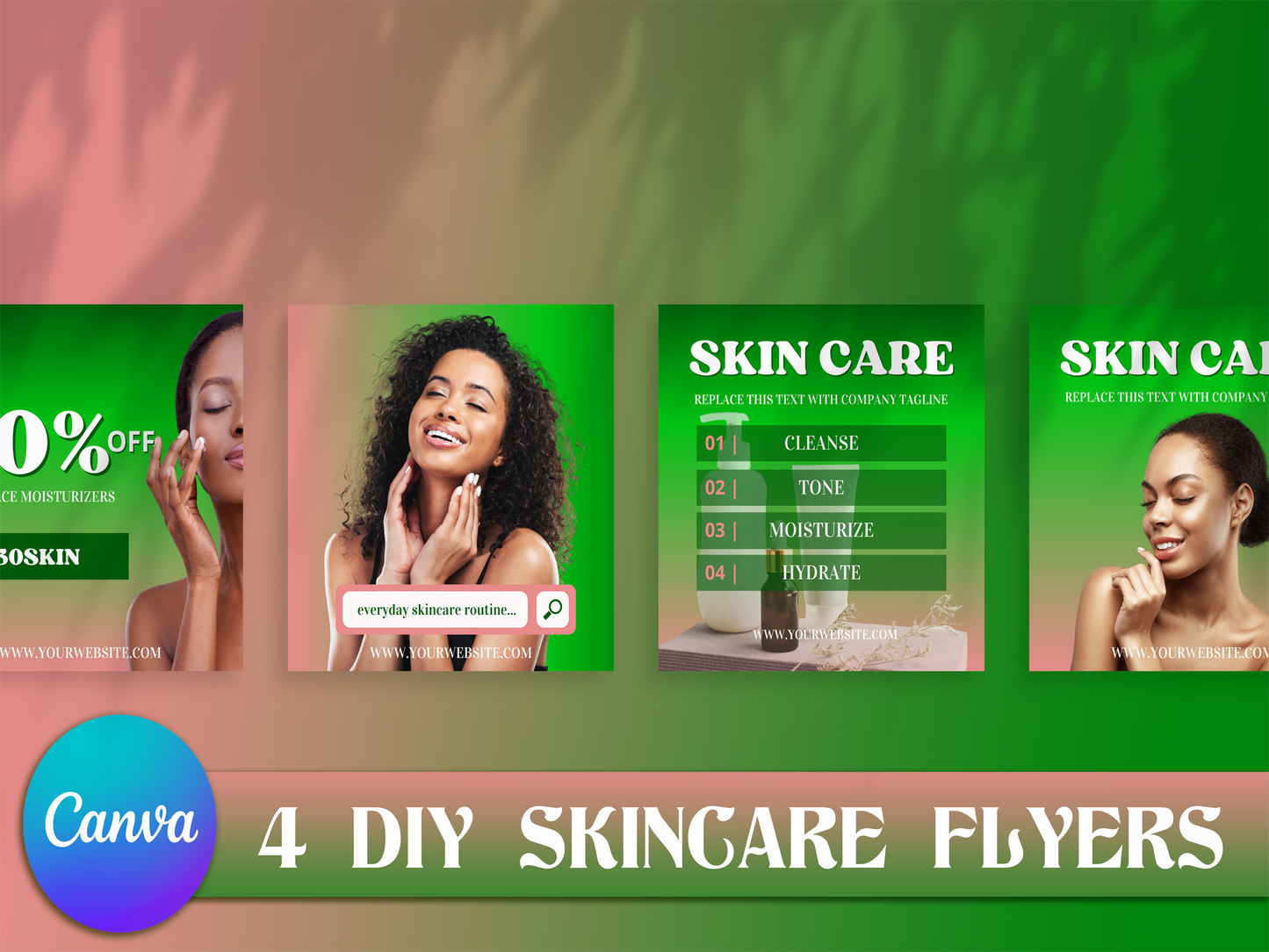 4 Skincare Content Flyers